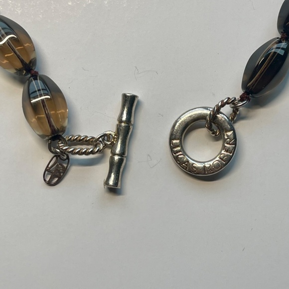 Lucas Robert Smoky Quartz Necklace with Dragonfly Enhancer - Picture 9 of 10